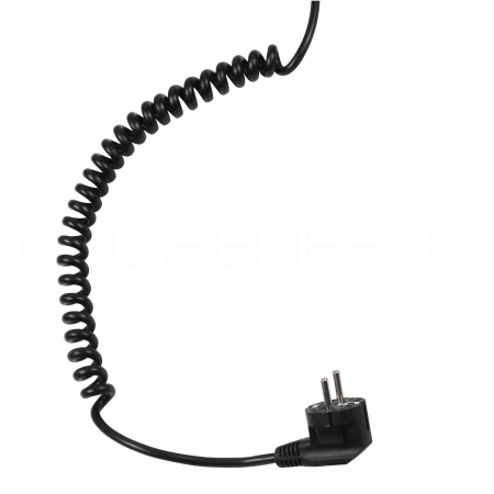 DEUSENFELD WL70CTB - Premium LED Kosmetikspiegel, CTT - stufenlos einstellbarer Farbton von 2700-6500K, LED Touch-Control, 7x Vergrößerung, Ø20,2cm, verdeckte Befestigung, matt schwarz